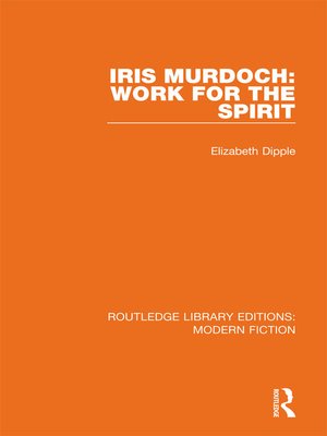 cover image of Iris Murdoch